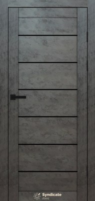 SD-PVC-108 Бетон темний скло BLK